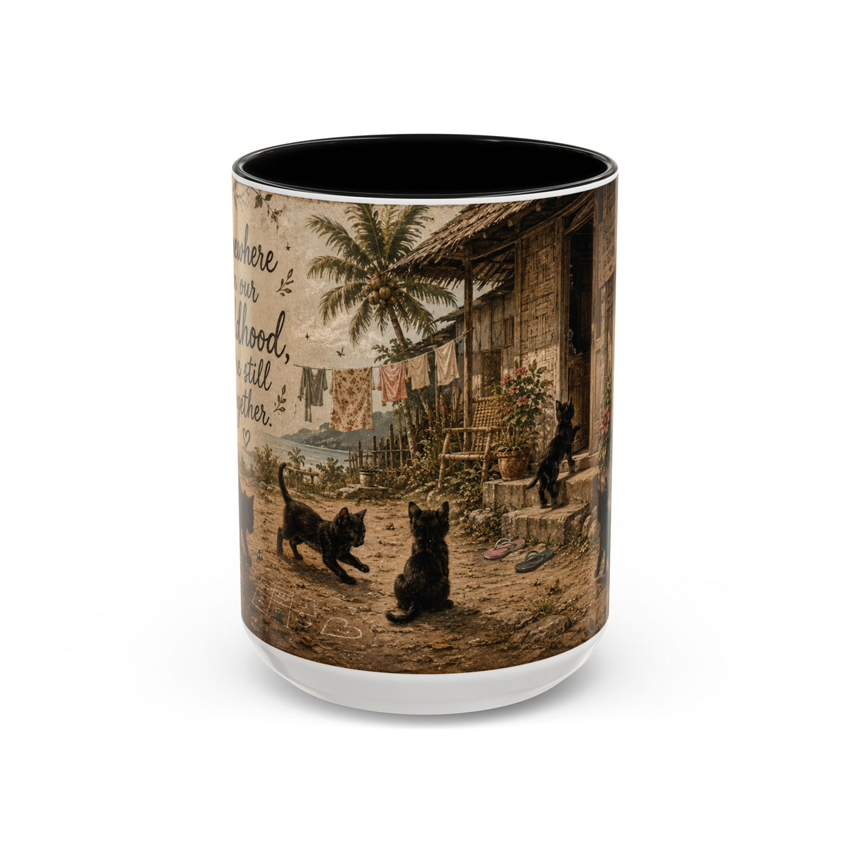 Somewhere in our childhood, we're still together - mug